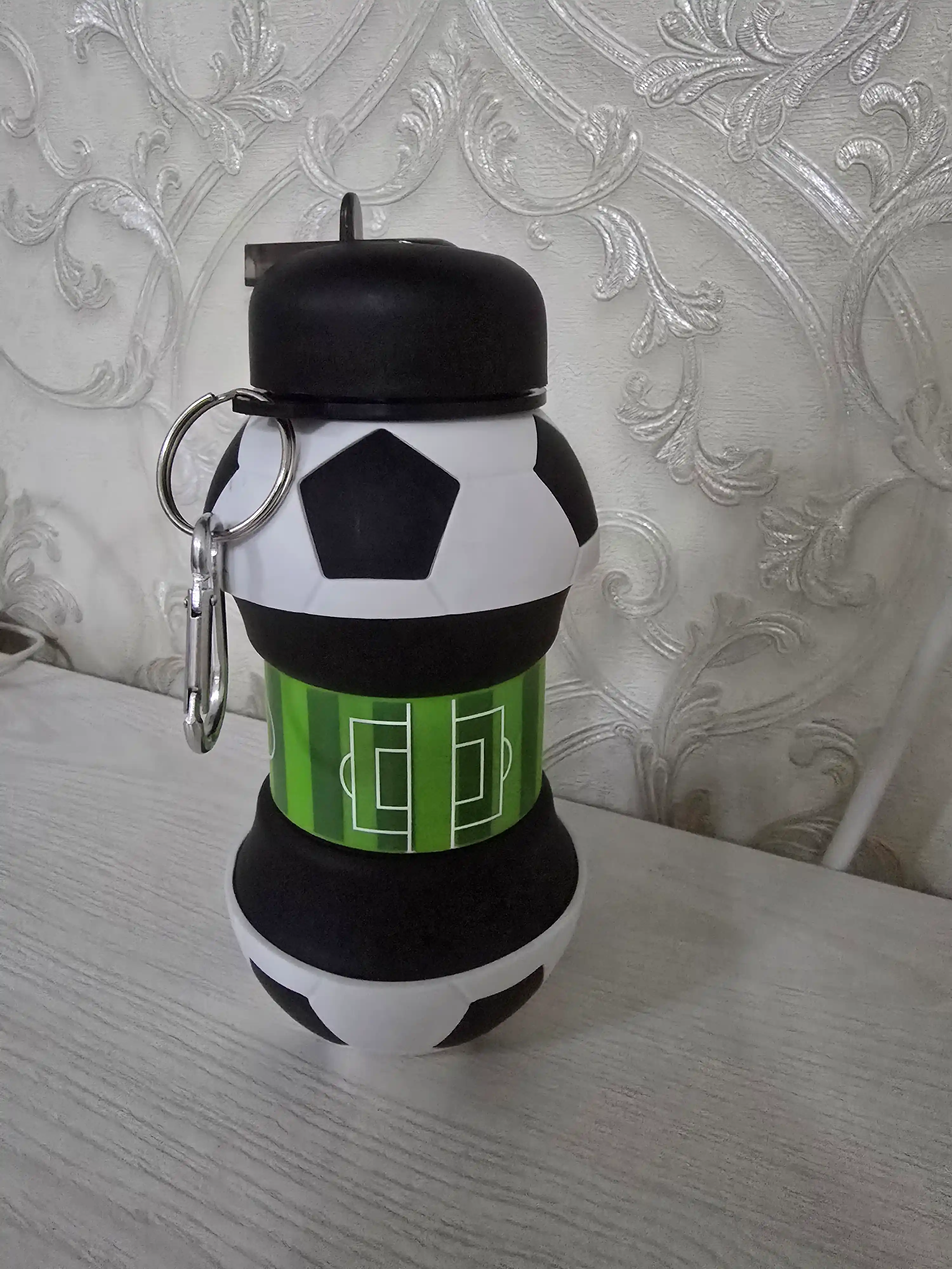 Qatlanadigan silikon sport suv idishi, Yig'iladigan butilka, 550 ml / 200 ml