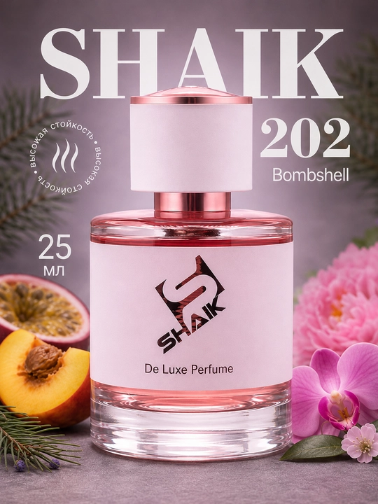 Парфюмерная вода SHAIK 202, Victoria Secret Bombshell, для женщин, 10, 20, 25, 50, 100 мл