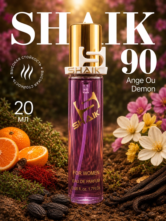 Parfyumlangan suv SHAIK 90 Givenchy Ange Demon Le Secret ayollar uchun 10 20 25, 50, 100ml