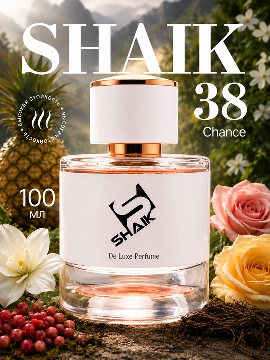 Parfyumlangan suv SHAIK 38, Chanel Chance Eau de, ayollar uchun, 10, 20, 25, 50, 100 ml - 