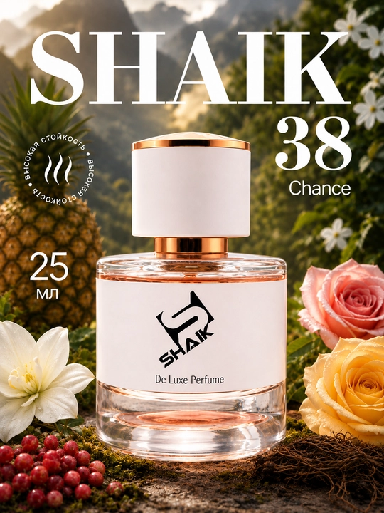 Parfyumlangan suv SHAIK 38, Chanel Chance Eau de, ayollar uchun, 10, 20, 25, 50, 100 ml