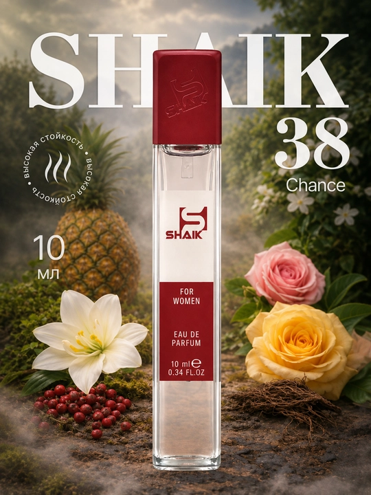 Parfyumlangan suv SHAIK 38, Chanel Chance Eau de, ayollar uchun, 10, 20, 25, 50, 100 ml