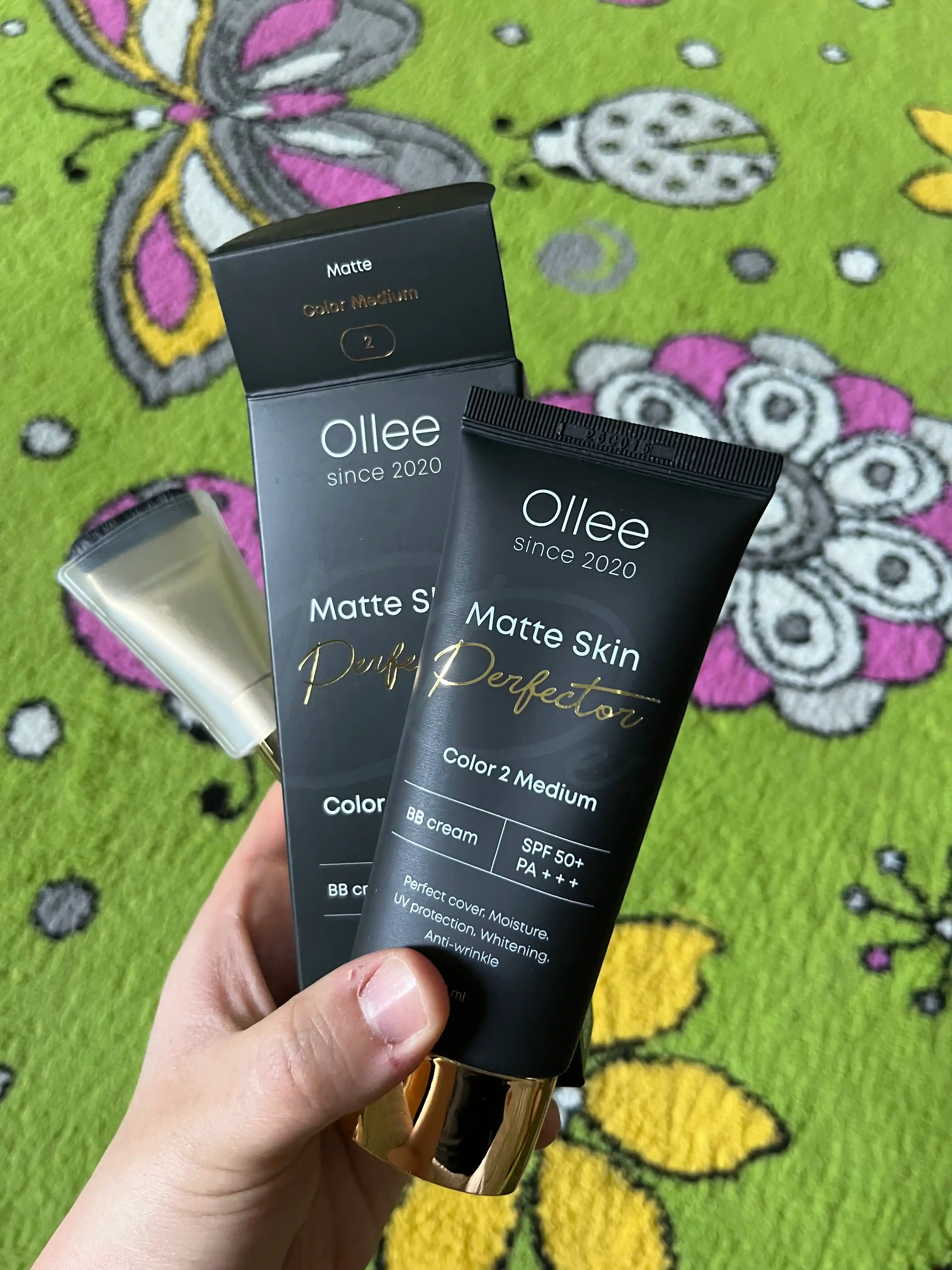 Quruq, normal va aralash teri uchun OLLEE SPF50+ BB-xiralashtiruvchi kremi, 50 ml