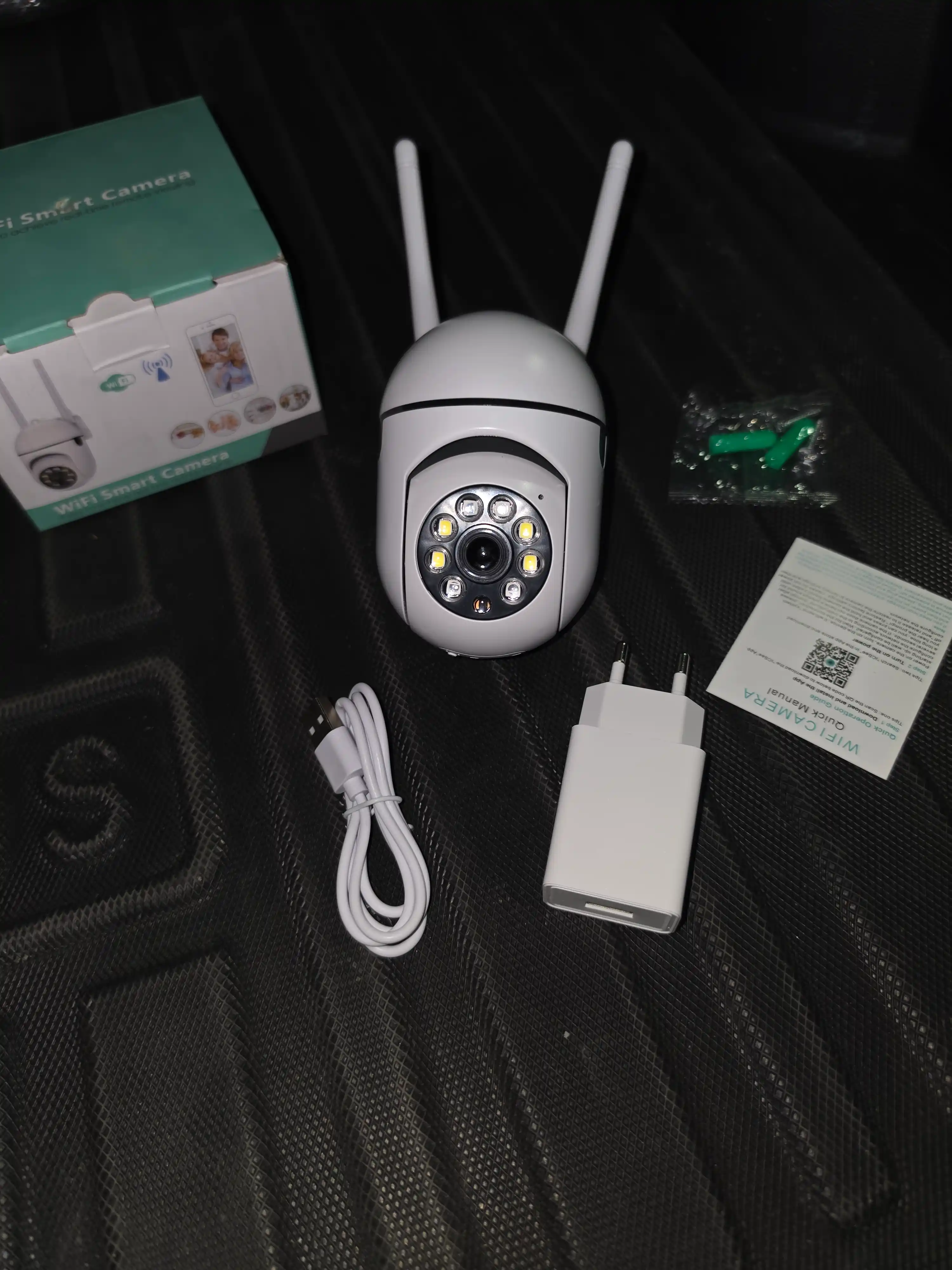 Aqlli Wi-Fi kamera, videokuzatuv kameralari, 360° Full HD kamera