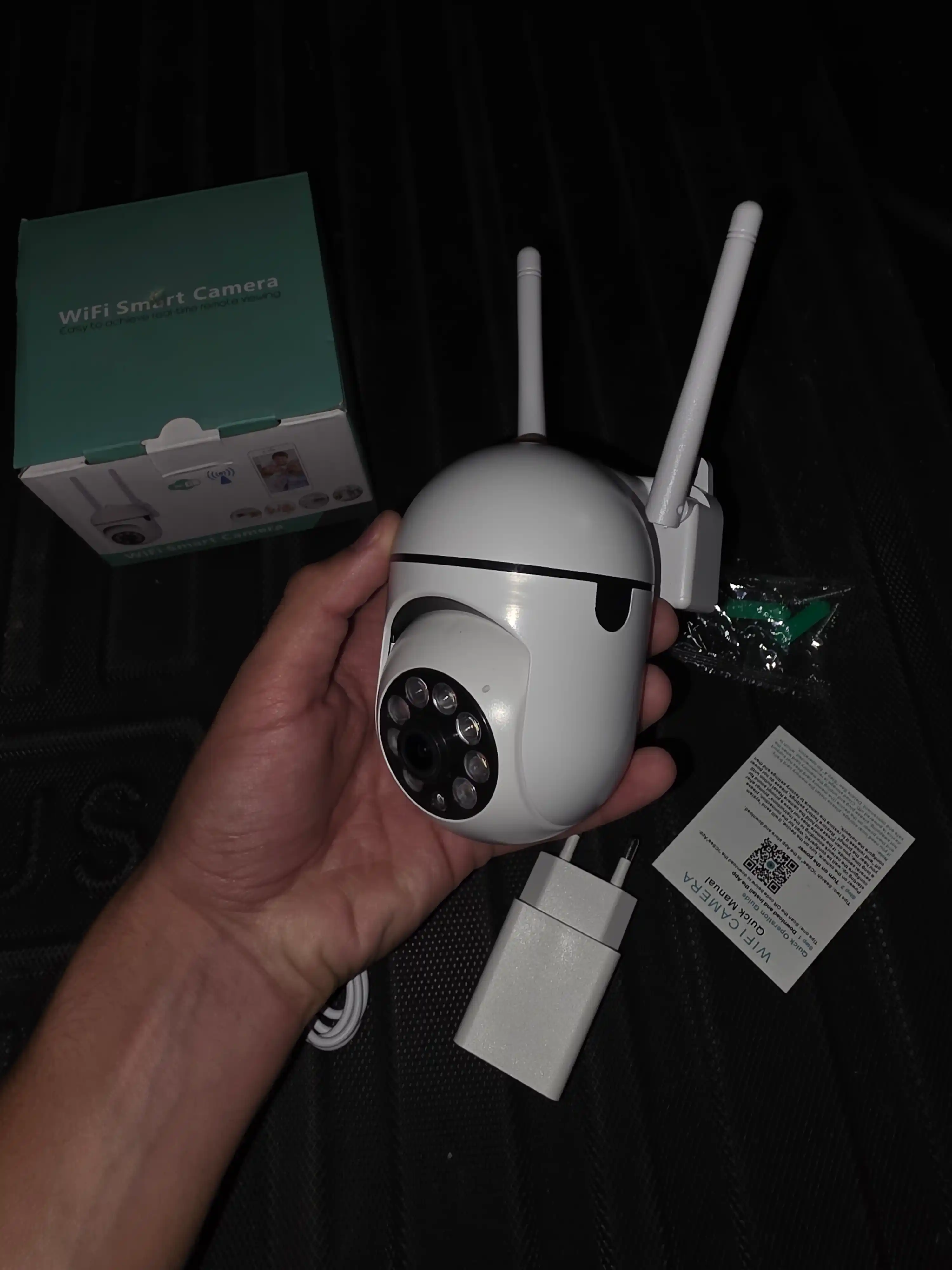 Aqlli Wi-Fi kamera, videokuzatuv kameralari, 360° Full HD kamera