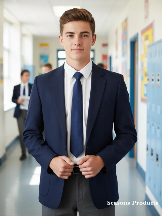 Maktab galstugi, o‘quvchilar va talabalar uchun uniseks klassik galstuk, maktab formasi