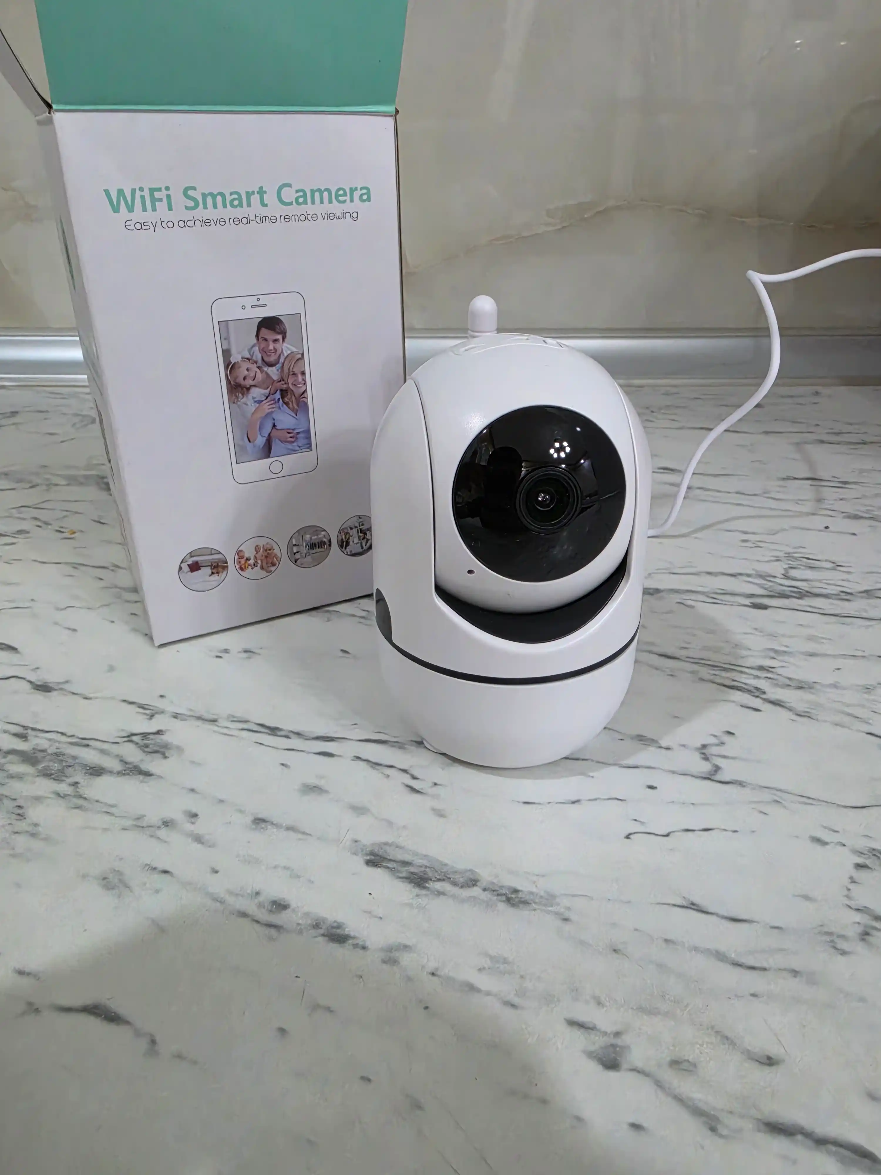Aqlli Wi-Fi kamera, videokuzatuv kameralari, 360° Full HD kamera