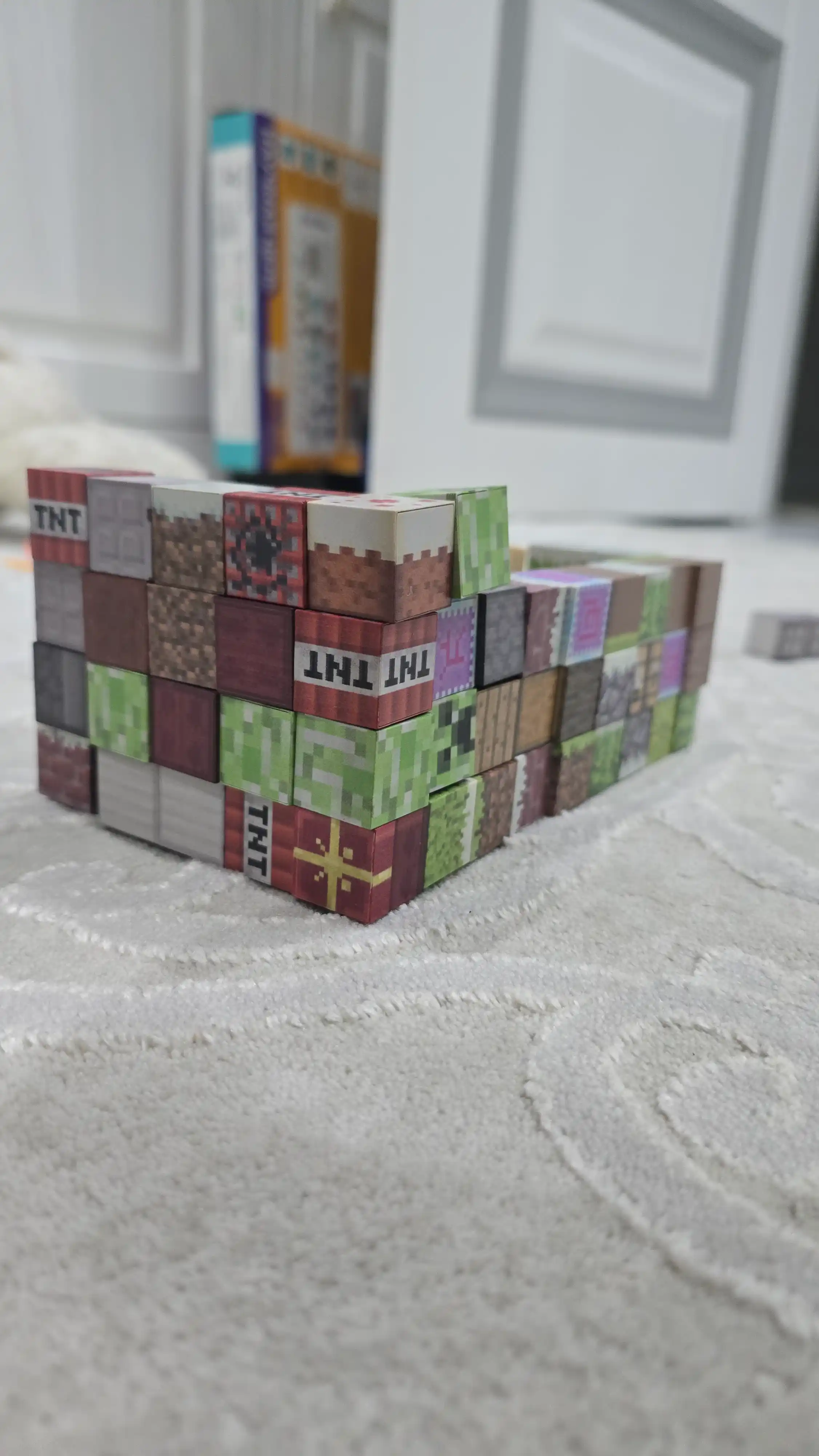 Lego magnit konstruktori Minecraft My World, bolalar uchun rivojlantiruvchi kubiklar 180