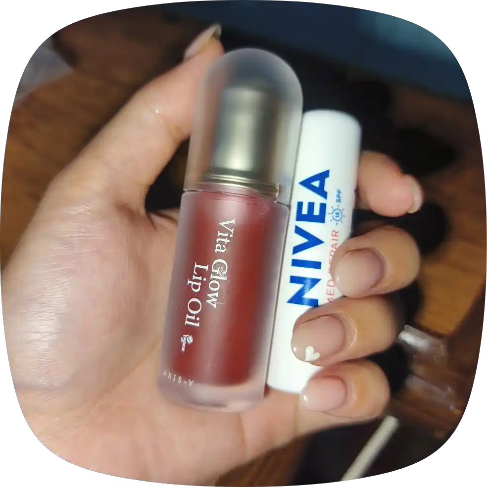 AXIS-Y Vita Glow Lip Oil увлажняющее веганское масло для губ, с витамином E, 4.5 г