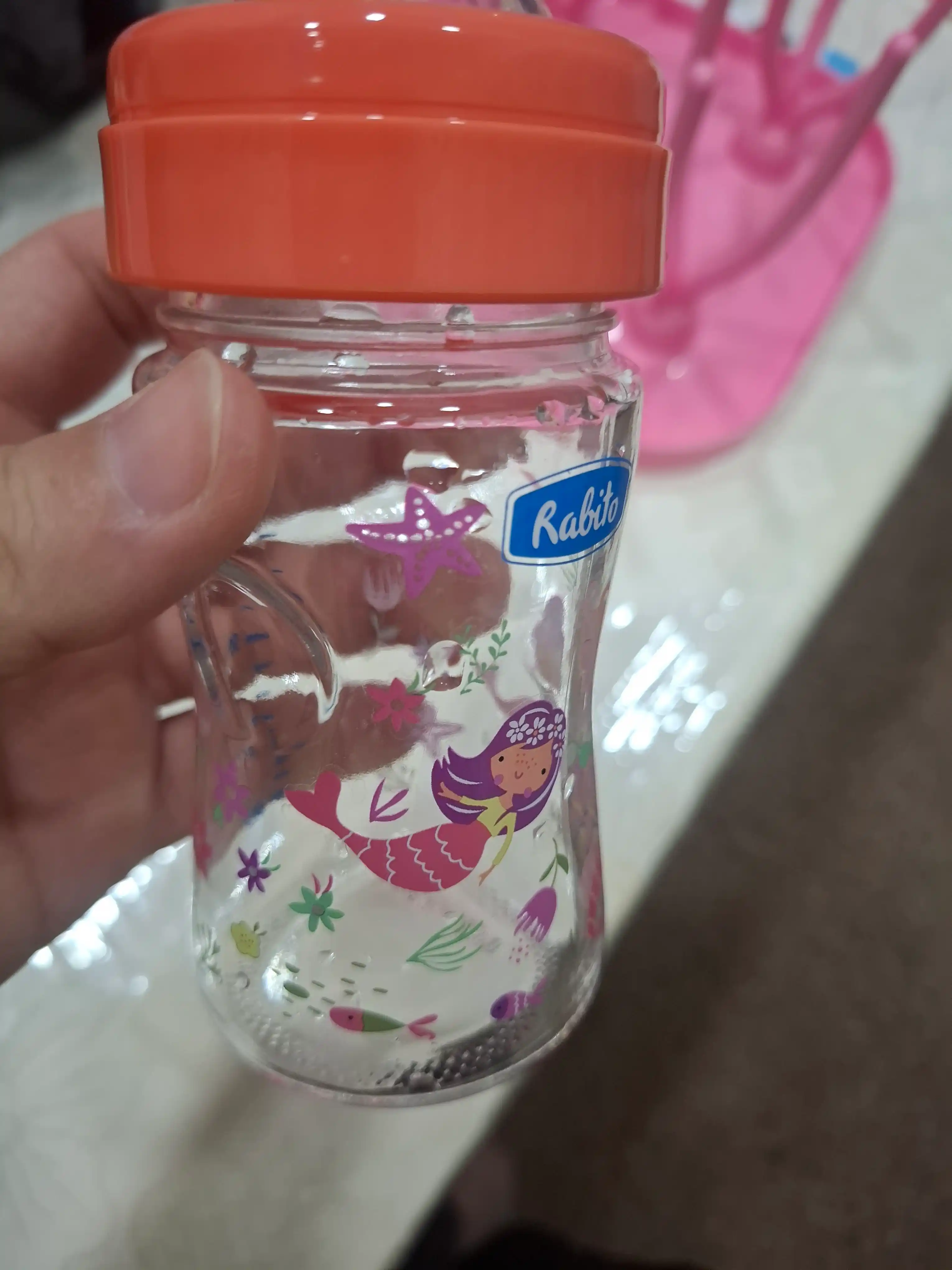 Rabito bolalar shisha idishi, chaqaloqlar uchun oziqlantirish butilkasi so‘rg‘ich