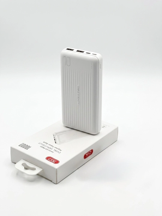 Power Bank XO 10000 mAh ixcham tashqi batareya 2 ta USB va Type-C Micro portli