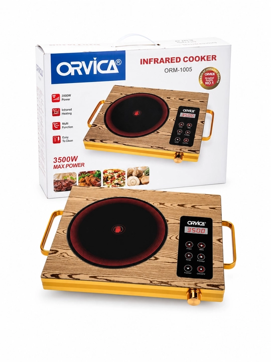 Электрическая плита ORVICA ORM-1005 – инфракрасная варочная панель, 3500 Вт, сенсорное