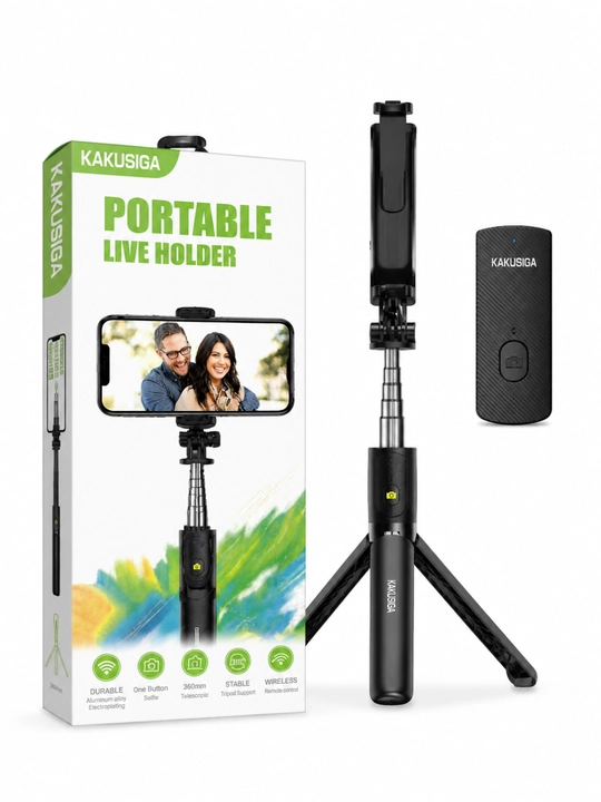 Selfi tayog'i tripod Kakusiga Bluetooth pultli telefon uchun monopod shtativ