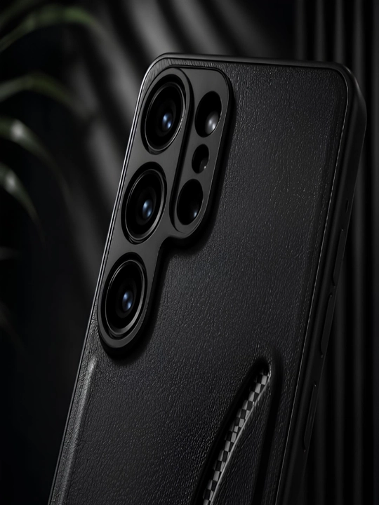 Чехли для Samsung Ultra со встроенным отдельно для карты, двухслойный премиум качество