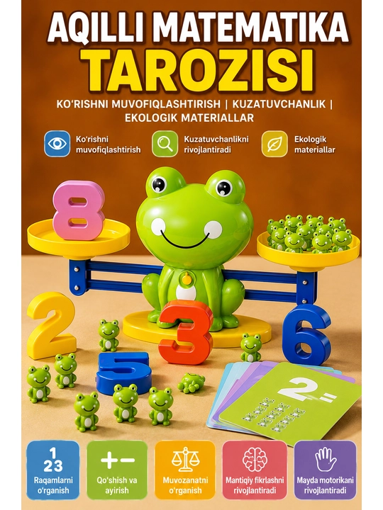 Aqlni rivojlantiruvchi raqamli tarozi