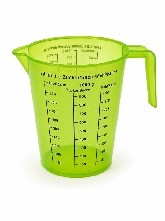 1 L o'lchov stakani 1000 ml o'lchov krujkasi oshxona uchun BPA Free plastik