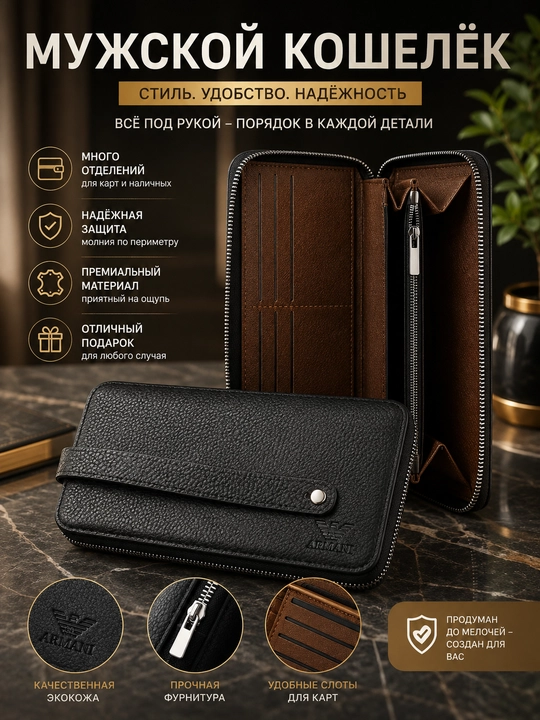 Кошелек, подарок для мужчин, кошельки, аксессуары для мужчин - 