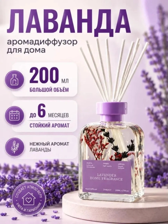 Освежитель воздуха для дома, автомобиля и офиса, диффузор с палочками, 200 мл, NS-03 - 
