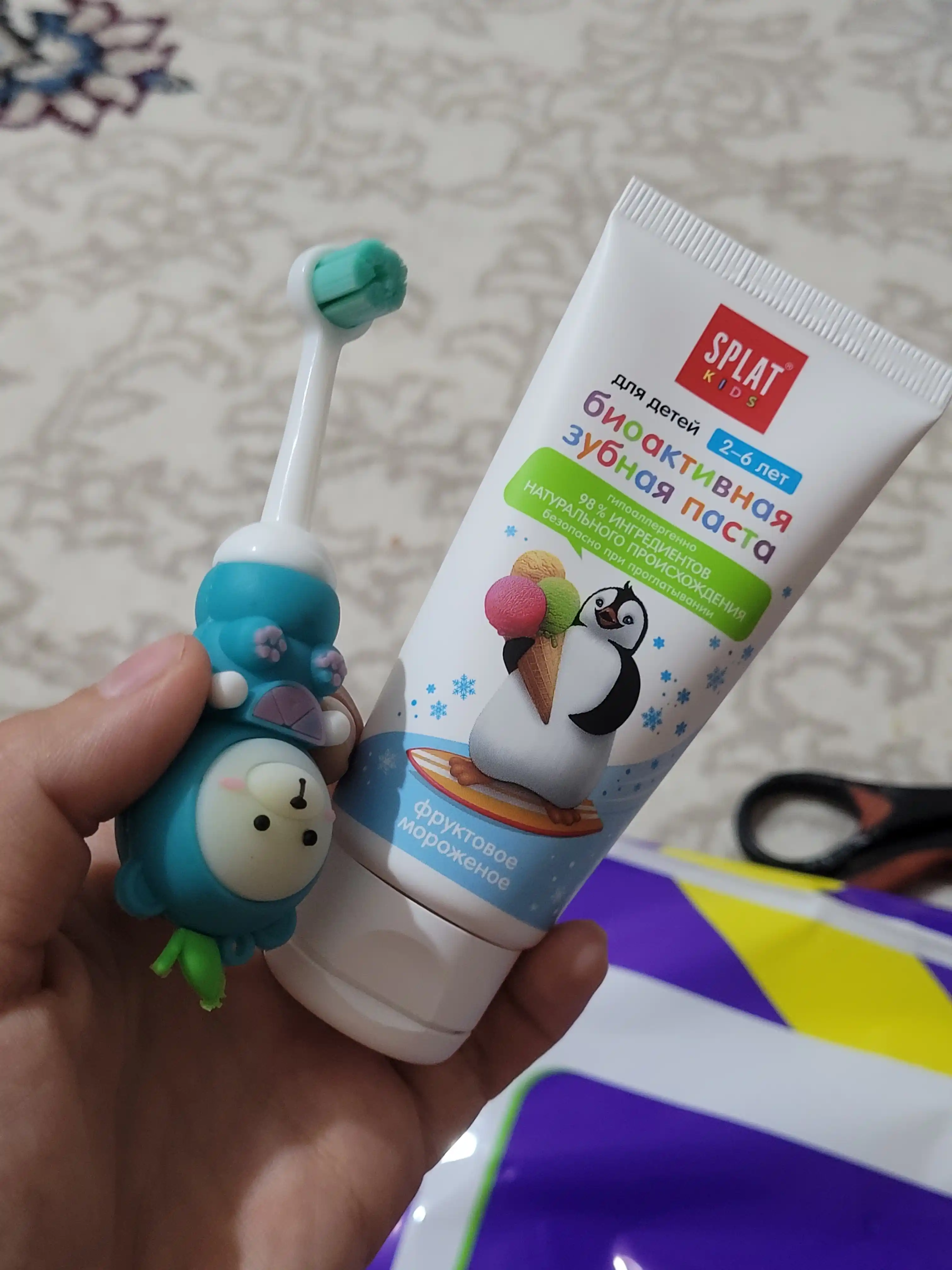 Bolalar uchun tish pastasi Splat kids, mevali muzqaymoq, 50 ml