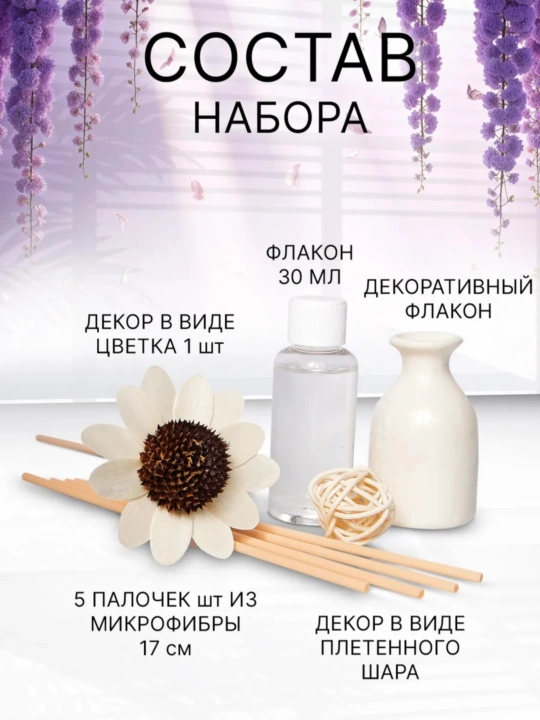 Освежитель воздуха для дома, автомобиля и офиса, диффузор с палочками, NS-01