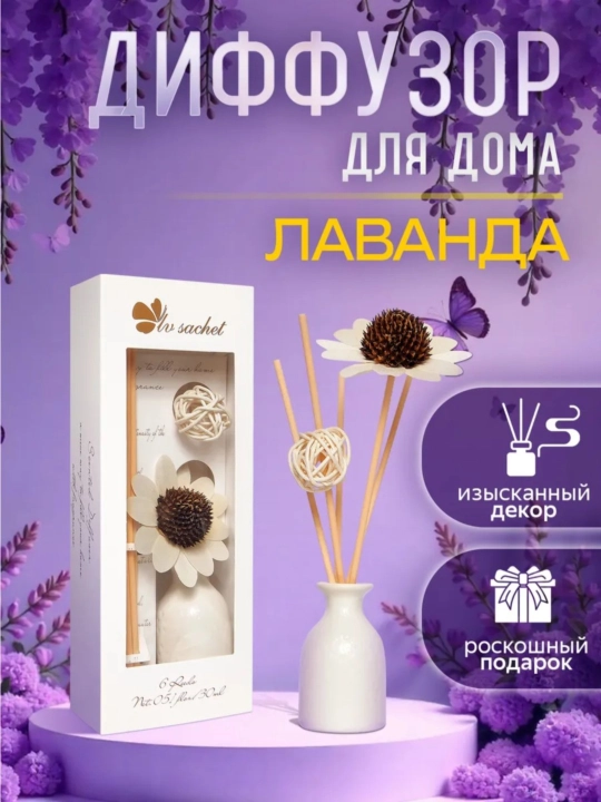 Освежитель воздуха для дома, автомобиля и офиса, диффузор с палочками, NS-01 - 