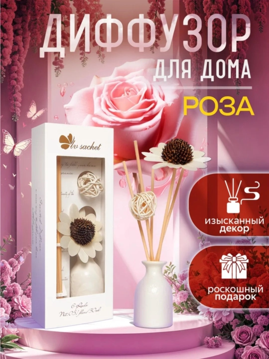 Освежитель воздуха для дома, автомобиля и офиса, диффузор с палочками, NS-01 - 