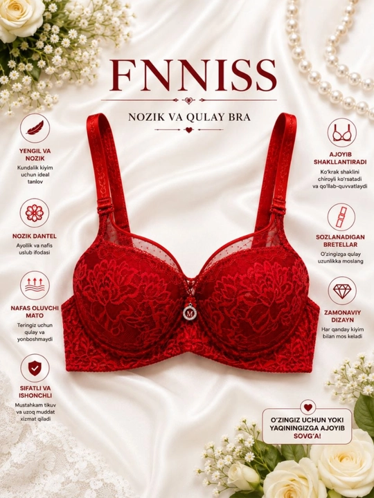 FENNISS ayollar uchun nafis dantelli byustgalter - 