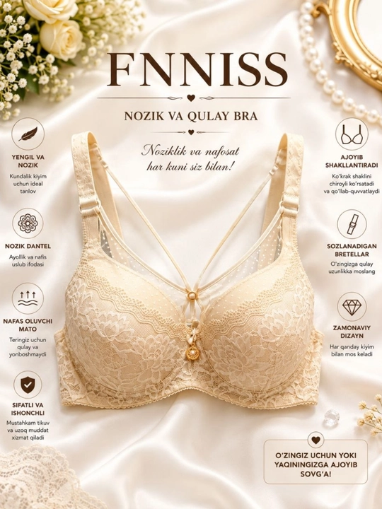 FENNISS ayollar uchun nafis dantelli byustgalter - 