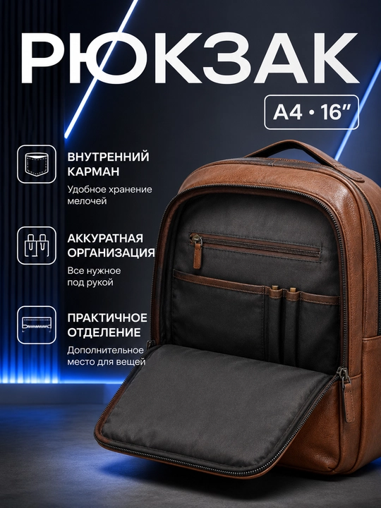Мужской рюкзак подходит для школы