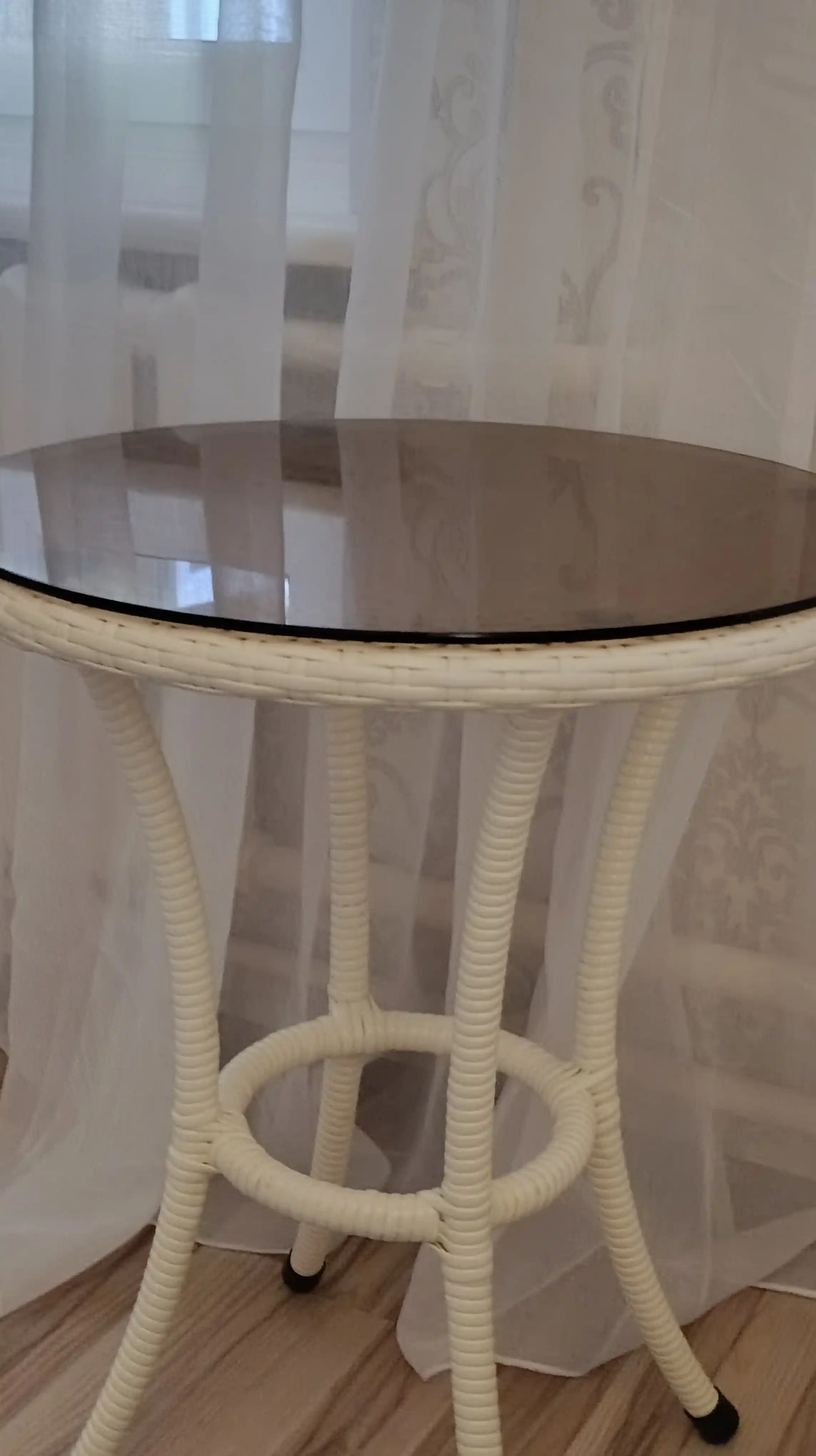 AIKO Deco bog‘ mebellari to‘plami, 1 ta stol va 2 ta kreslo, uy va ko‘cha uchun eko rotang