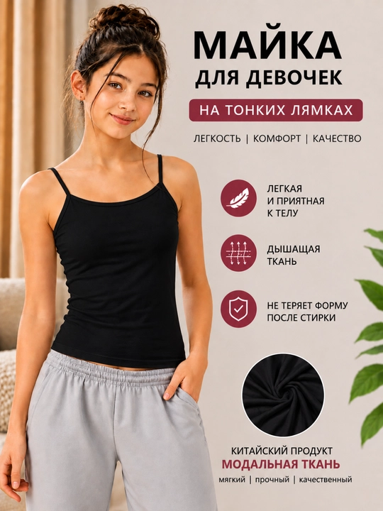 Qizlar maykasi, bolalar maykasi, ichki mayka, qizlar kiyimi maktab forma - 