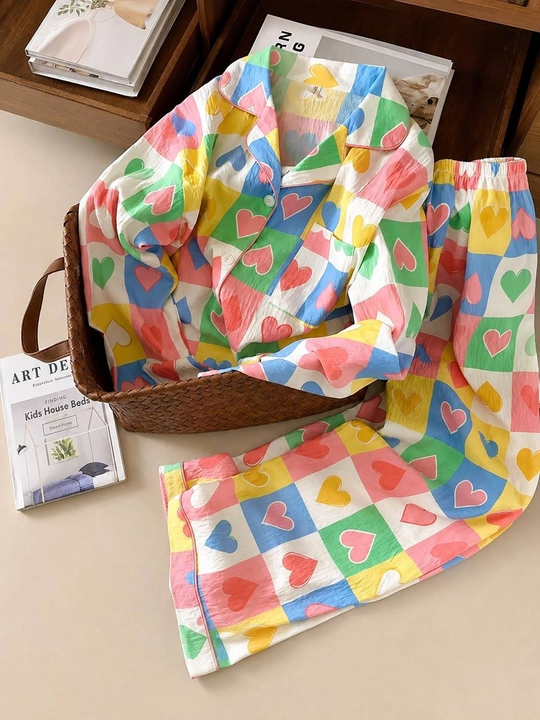 Ayollar uchun uzun yengli uzun shimli pijama – kuz, qish va bahor uchun