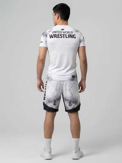 Wrestling United World Sports шорты и футболка, 2 в 1, рестлинг униформа ММА униформа