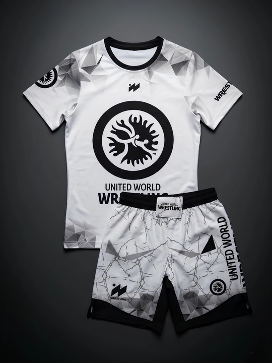 Wrestling United World Sports шорты и футболка, 2 в 1, рестлинг униформа ММА униформа - 