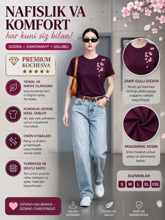 Футболка для девушек - 