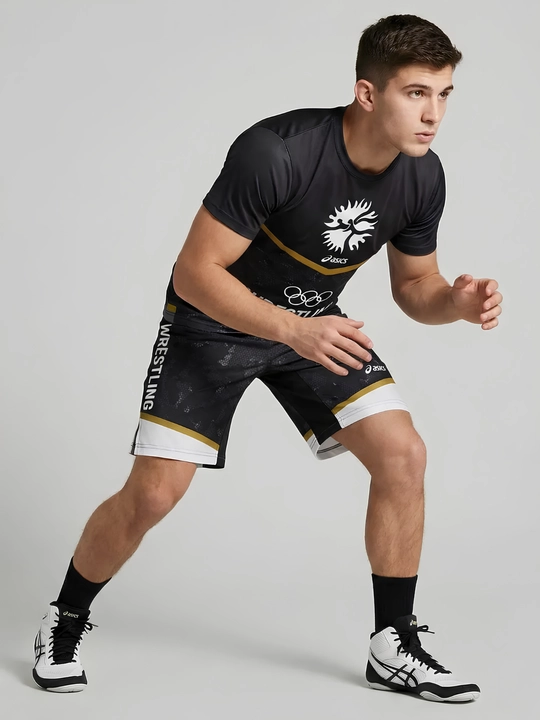 Wrestling United World Sports шорты и футболка, 2 в 1, рестлинг униформа ММА униформа
