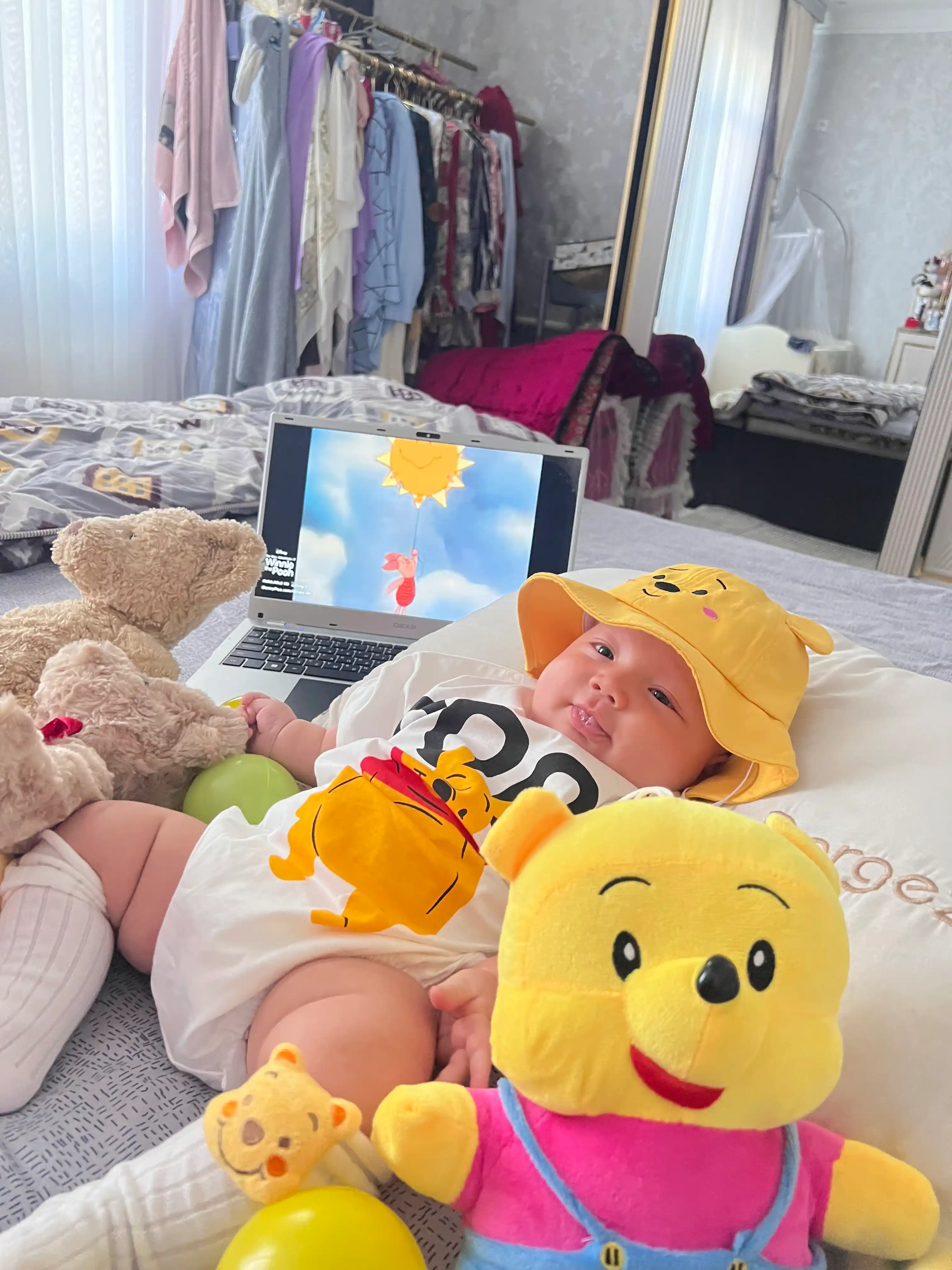 Комплект одежды для малыша 3 предмета, боди шапка и носки, для фотосессии, детская одежда