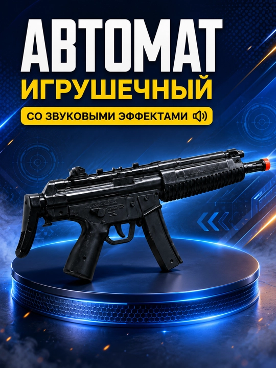 Игрушечный автомат со звуковыми эффектами - 