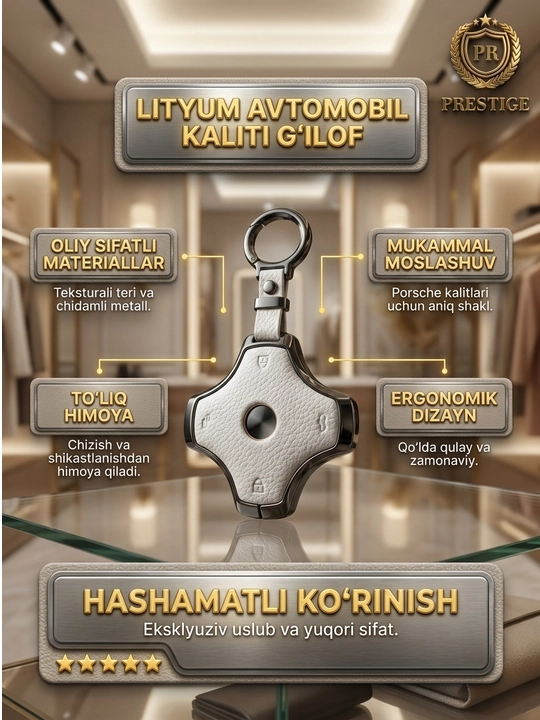 Dongfeng avtomobil kaliti g'ilofi pult chexoli charm metall korpus - 