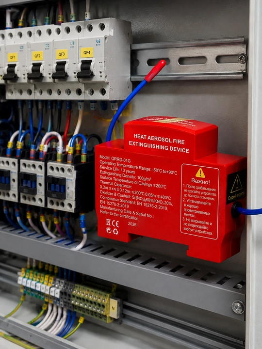 Elektr panellari uchun avtomatik aerozol yong'in o'chirgich