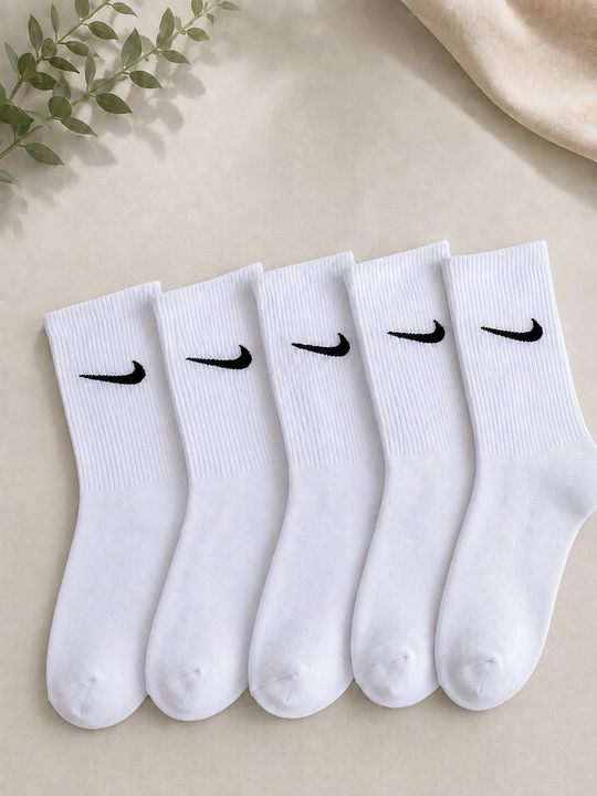 Белые и цветные длинные спортивные носки, Nike, набор из 1-3- 5 штук, 41-44