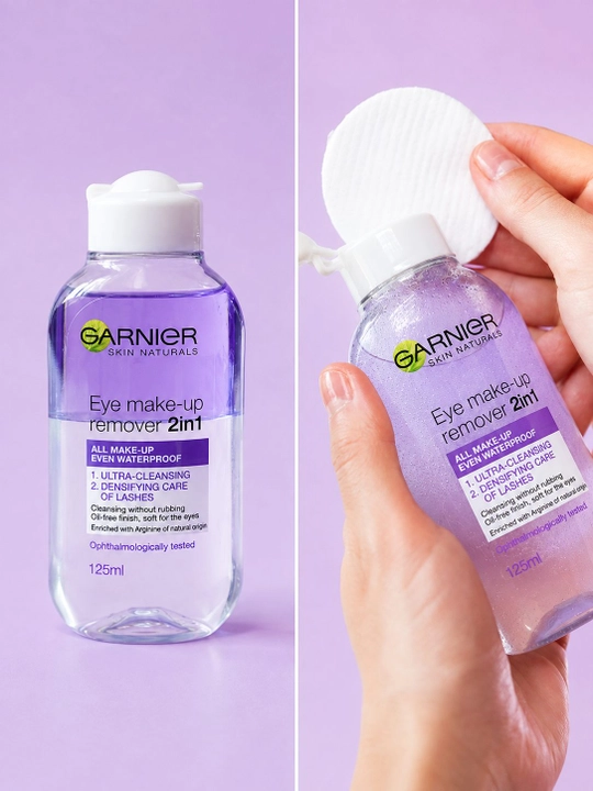 GARNIER ko‘z makiajini olib tashlash uchun ikki fazali vositasi 125 ml