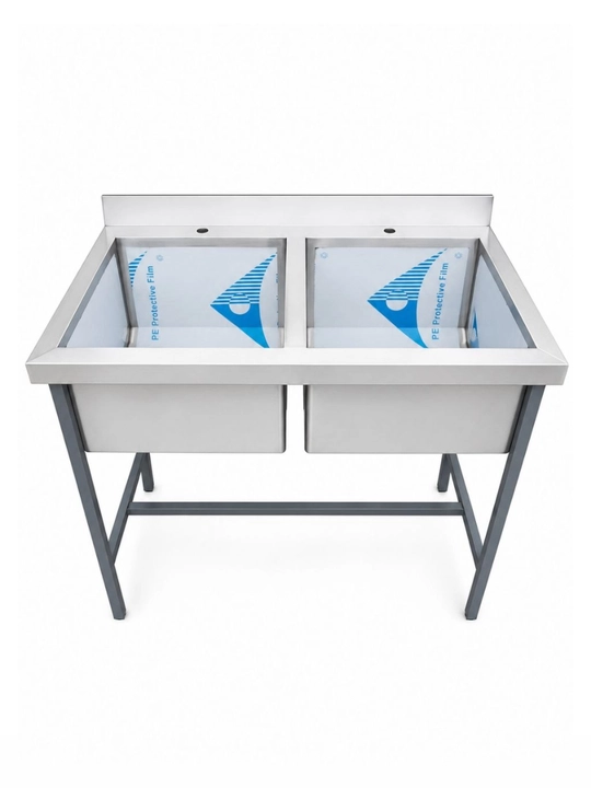 Мойка AISI 201 из нержавеющей стали 1 или 2 секции 55×60×85 / 105×60×85 см