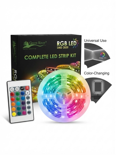 Green River RGB LED yorug'lik tasmasi to'plami, pultli, SMD 2835 - 