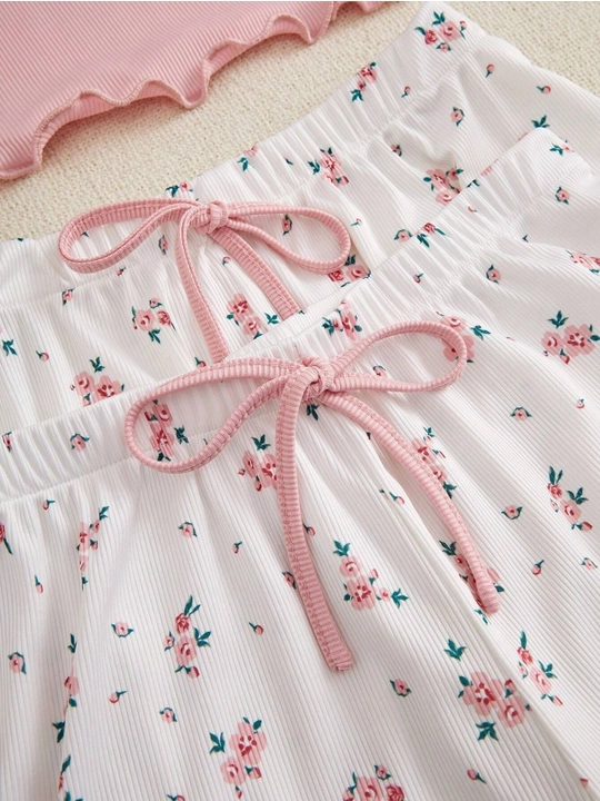 Ayollar uchun 3 tasi 1 da pijama, shim va shortik, ayollar kiyimi, uchtalik
