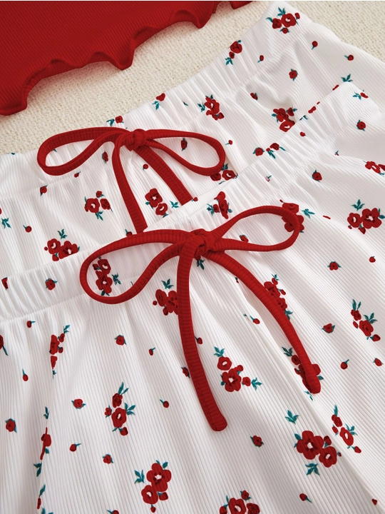 Ayollar uchun 3 tasi 1 da pijama, shim va shortik, ayollar kiyimi, uchtalik