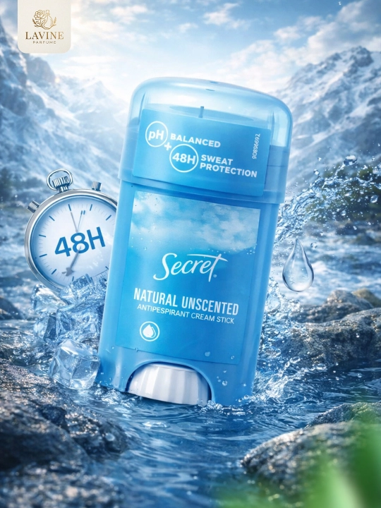 Krem antiperspirant dezodorant Secret Cream Stick, LAVINE, terga qarshi stik, 40 ml
