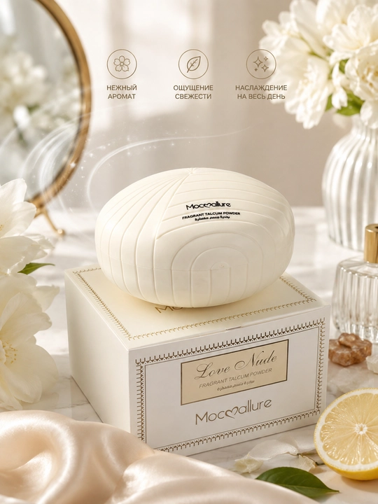 Mocallure парфюмированная пудра для тела, стойкий аромат, 100 г - 
