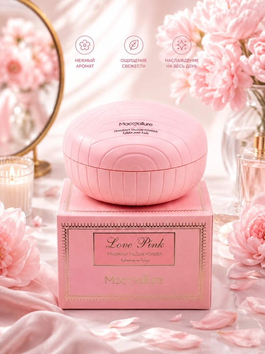 Mocallure парфюмированная пудра для тела, стойкий аромат, 100 г - 