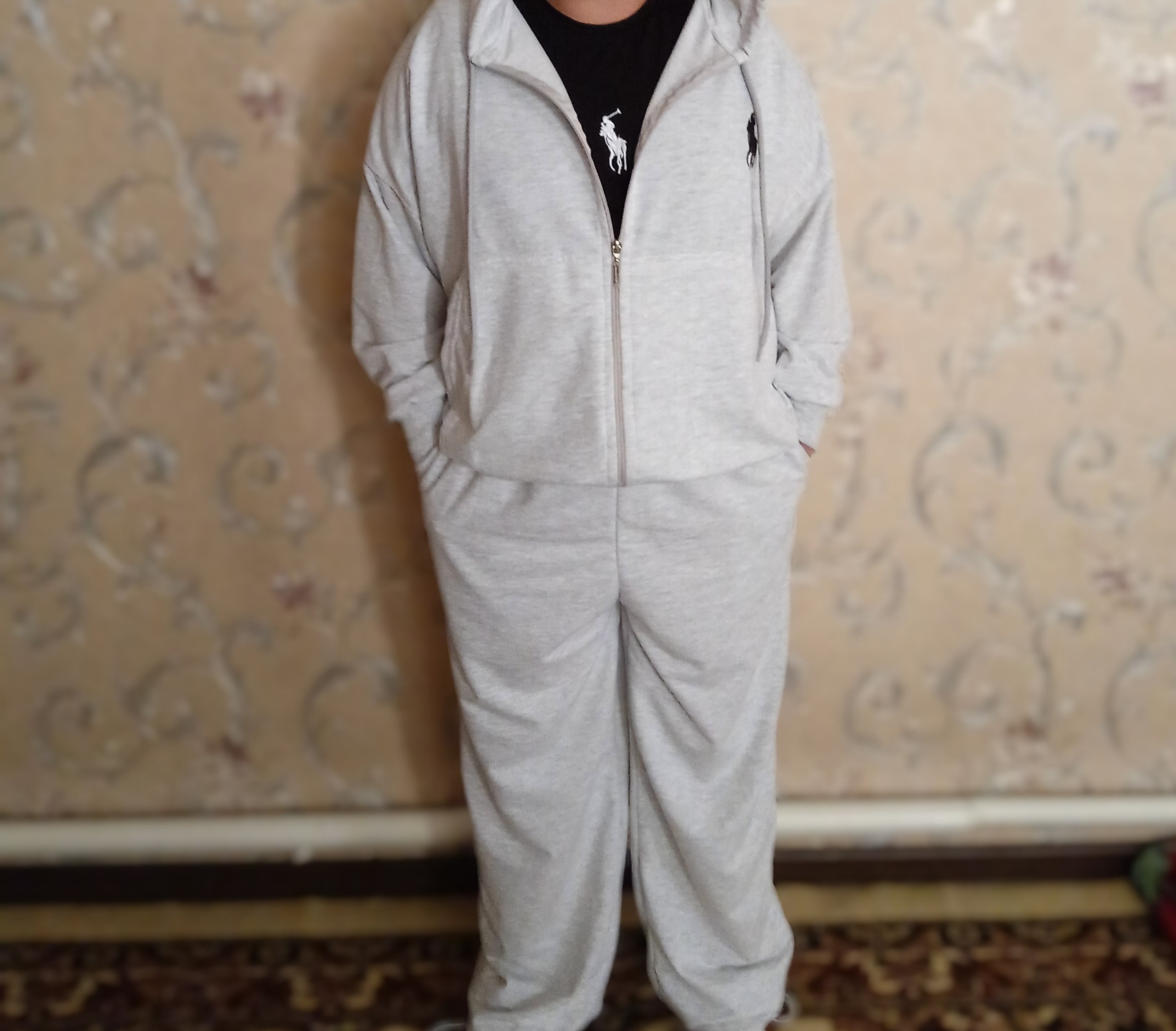 Sport kostyumi, ayollar kostyum-troyka, zamokli, trikotaj, demi-mavsum, standart, 2 iplik